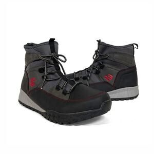 Rocawear Calder Boots Sz 9.5 Mens Lace Up Rubber Neoprene Gray Black High Top